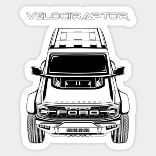 Velociraptor Bronco Sticker